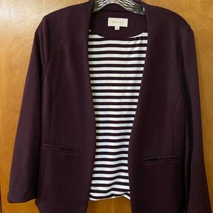 Skies are Blue burgundy blazer Stitch Fix